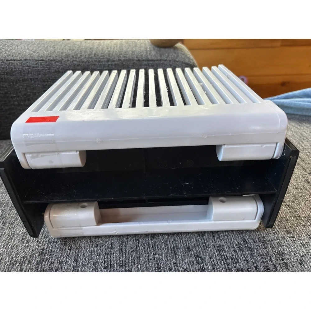 Ovekta‎ Foldable Bread Slicer Guide for Homemade Loaves White and Black Plastic